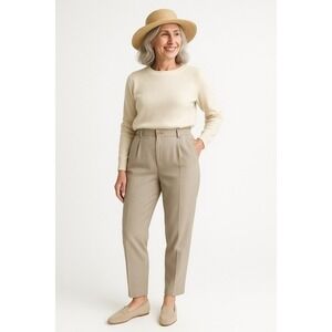 Vintage‎ Casual Corner High Waisted Mom Trousers Fully Lined Size 10 NWT